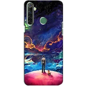 Космические Чехлы для Реалми 6i (VPrint) (Галактический вид)