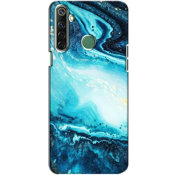 Чехол с принтом «Голубой мрамор» для Realme 6i
