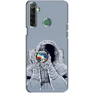 Чехол NASA для Realme 6i (AlphaPrint) (Космонавт фото)