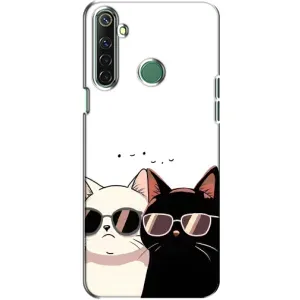 Чехол с рисунком кот на Realme 6i (Коты в очках)