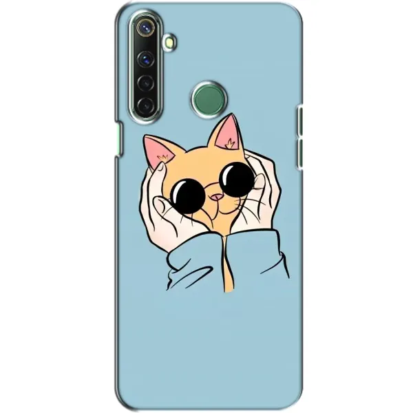 Чехол с принтом «Котик в очках» для Realme 6i