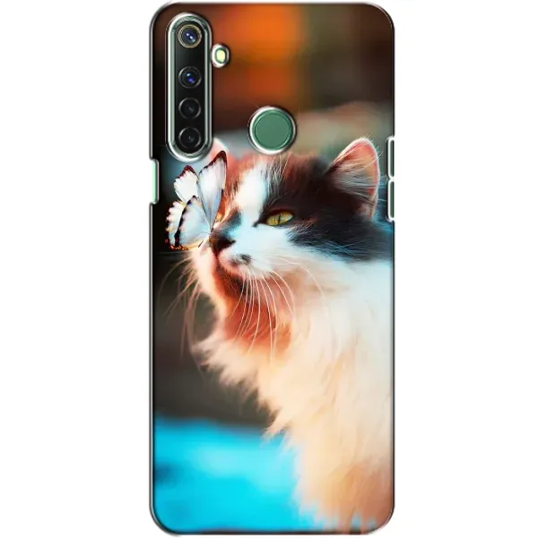 Чехол с принтом «Котик с бабочкой» для Realme 6i