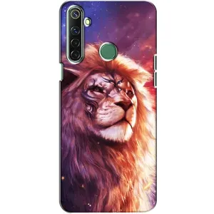 Чехол со Львом для Realme 6i (VPrint) (Красочный Лев)