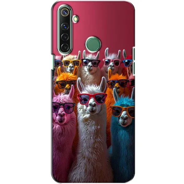 Чехол с принтом «Ламы в очках» для Realme 6i Чехол с принтом «Ламы в очках» для Realme 6i