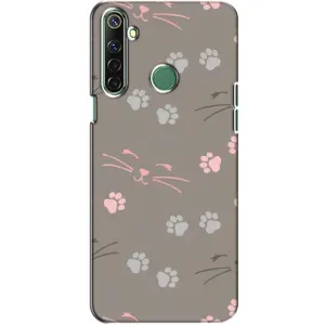 Чехол с рисунком кот на Realme 6i (Лапы и усы)