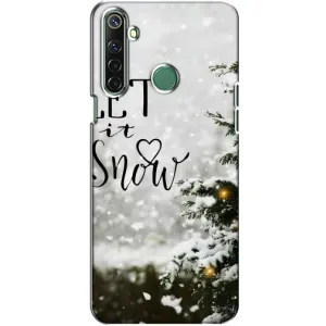 Новогодние, Праздничные Чехлы для Realme 6i - 2024 год (Let it snow)