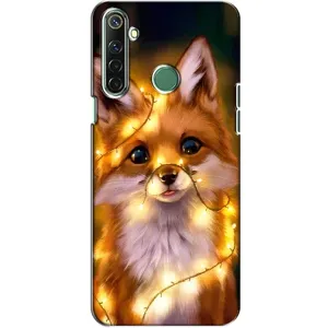 Чехлы с картинкой Лисички для Realme 6i (VPrint) (Лисичка в гирляндах)
