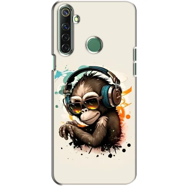 Чехол с принтом «Макака в наушниках» для Realme 6i Чехол с принтом «Макака в наушниках» для Realme 6i