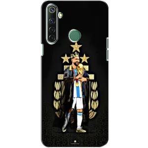 Чехлы для Realme 6i (Leo чемпион) (AlphaPrint) (Месси Король)