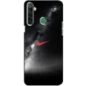Чехол для Realme 6i - с принтом Найк (AlphaPrint) (Найк красный)