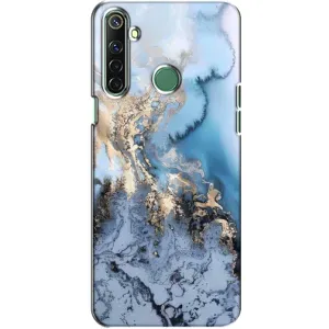 Мраморный чехол на Realme 6i (VPrint) (Нежный мрамор)