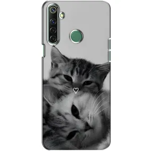 Чехол с рисунком кот на Realme 6i (Пара котов)