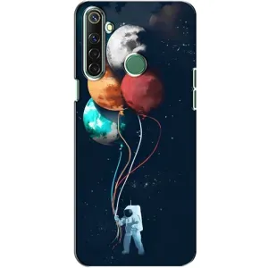 Космические Чехлы для Реалми 6i (VPrint) (Планеты шарики)