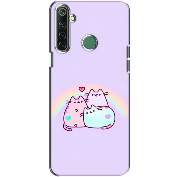 Чехол с принтом «Радужные котики» для Realme 6i