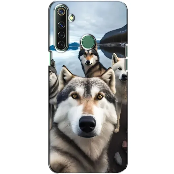 Чехол с принтом «Селфи ХАски» для Realme 6i