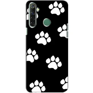Чехлы с собаками для Realme 6i (VPrint) (Следы собаки)