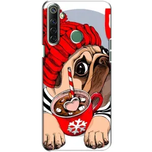 Чехлы с собаками для Realme 6i (VPrint) (Собачка в шапке)