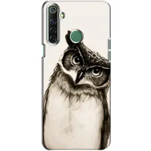Чехол с птицами на Realme 6i (VPrint) (Сова)