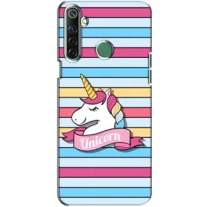 Чехол для Реалми 6i - (Единорожки - Новинки) (AlphaPrint) (Unicorn)