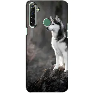 Чехол с Хаски для Realme 6i - (AlphaPrint) (Верный пес)