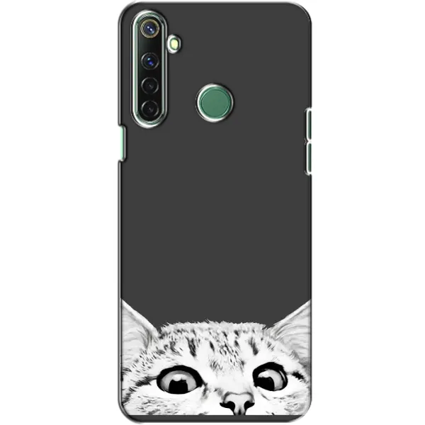 Чехол с принтом «Выглядывает кот» для Realme 6i