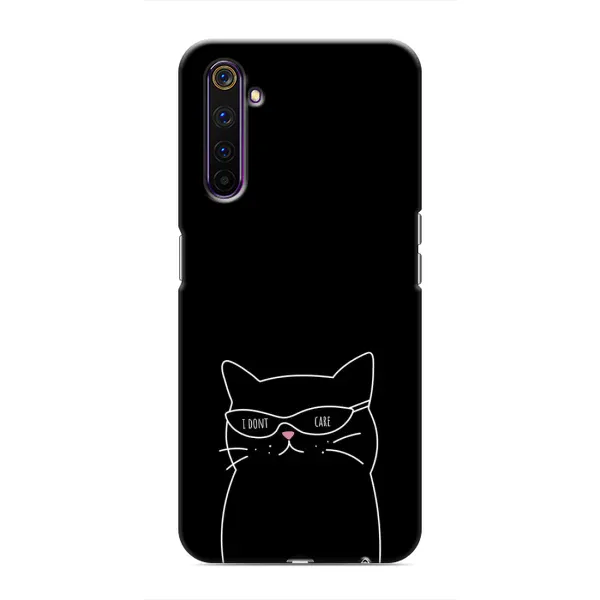 Чохол з принтом «Байдужий кіт» для Realme 6 Pro