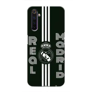 ФК Реал Мадрид чохли для Realme 6 Pro (AlphaPrint) (чорно білий Реал)