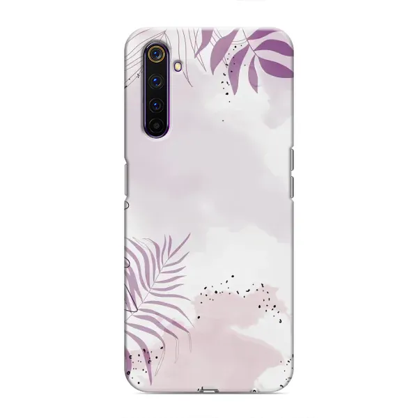 Чехол с принтом «Фиолетовые листья» для Realme 6 Pro