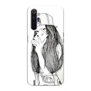 Чохол з друком для Realme 6 Pro - (Мода) (AlphaPrint) (Фото дівчини)