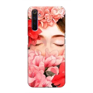 Чехлы (ART) Цветы на Realme 6 Pro (VPrint) (Очі в квітах)