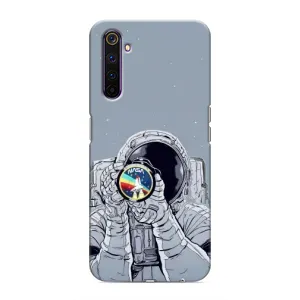 Чохол NASA для Realme 6 Pro (AlphaPrint) (Космонавт фото)