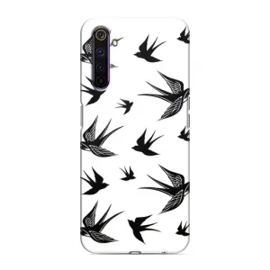 Чохол з пташками на Realme 6 Pro (VPrint) (Ластівки)