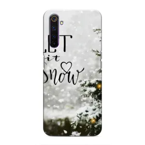 Новорічні, Святкові Чохли для Realme 6 Pro - 2024 год (Let it snow)