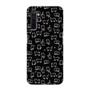 Чохол з принтом для Realme 6 Pro (AlphaPrint) Модні коти (Маленькі котики)