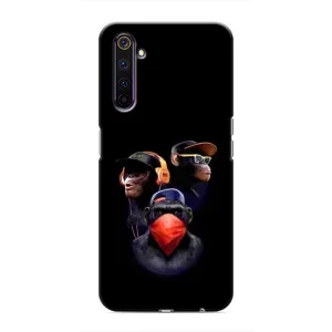 Чохол з Мавпами Realme 6 Pro - (AlphaPrint) (Три мавпи)