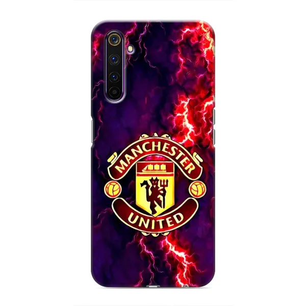 Чехол с принтом «огненный Манчестер» для Realme 6 Pro