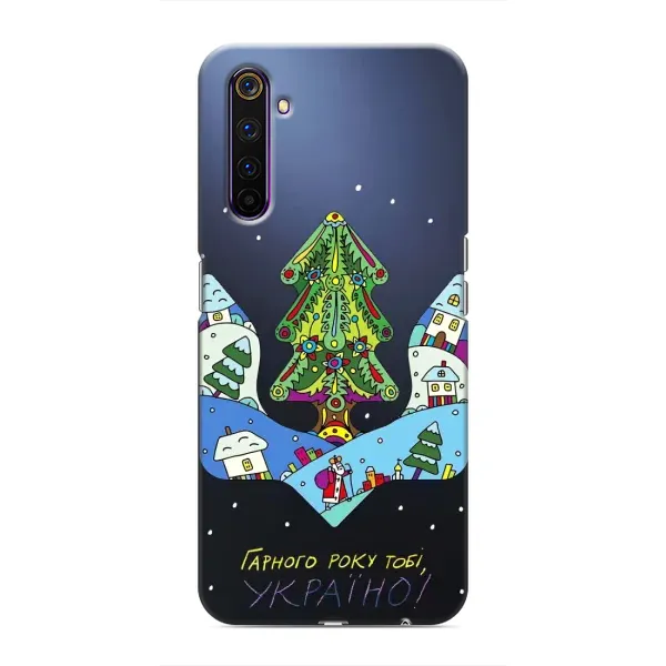 Чохол з принтом «Різдвяний герб» для Realme 6 Pro Чохол з принтом «Різдвяний герб» для Realme 6 Pro