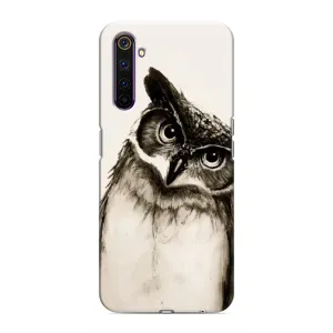 Чохол з пташками на Realme 6 Pro (VPrint) (Сова)