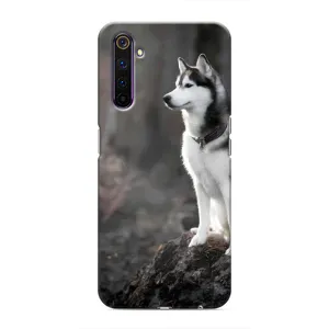 Чохол з Хаскі Realme 6 Pro - (AlphaPrint) (Вірний собака)