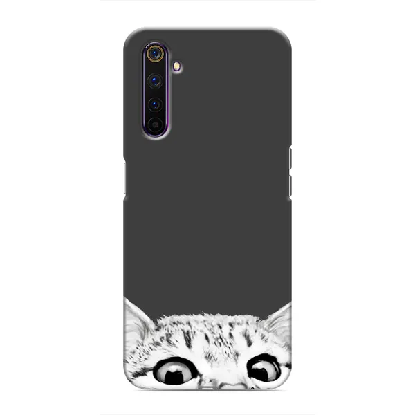 Чехол с принтом «Выглядывает кот» для Realme 6 Pro Чехол с принтом «Выглядывает кот» для Realme 6 Pro
