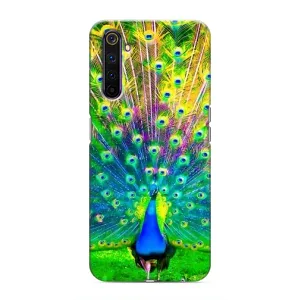Чохол з пташками на Realme 6 Pro (VPrint) (Яскравий Павлин)