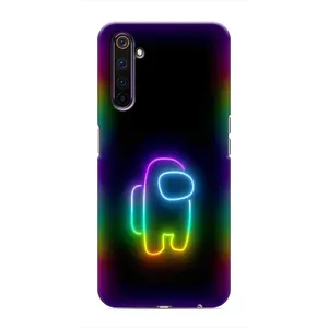 Чохли Амонг Ас для Realme 6 Pro (AlphaPrint) (Яскравий скін)