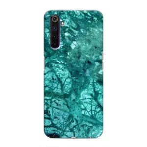 Мраморний чехол на Realme 6 Pro (VPrint) (Зелений мрамор)