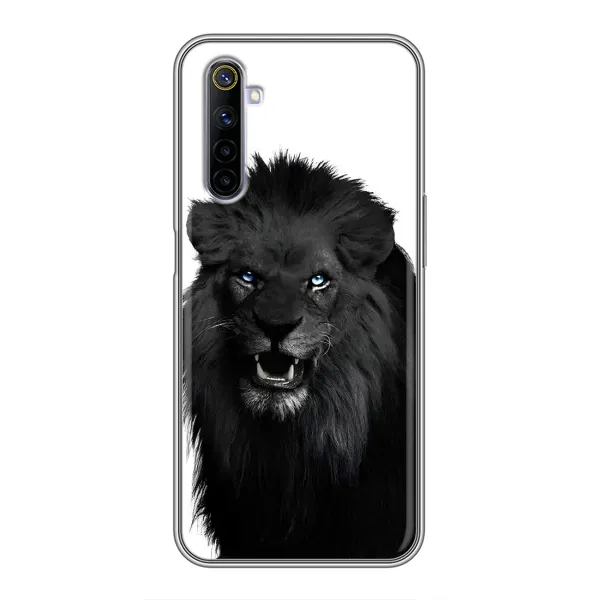 Чехол с принтом «Черный ЛЕВ» для Realme 6