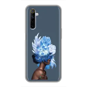 Чехлы (ART) Цветы на Realme 6 (VPrint) (Цветы на голове)