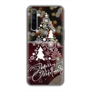 Рождественские Чехлы для Realme 6 (VPrint) (Елочка узорная)