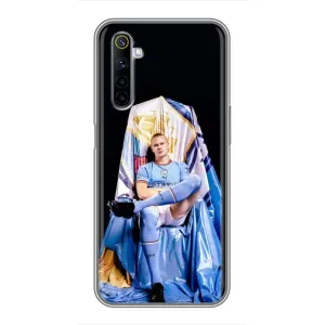 Чохли з футболістом Ерлінг Холанд для Realme 6 (AlphaPrint) (футболіст Холанн)