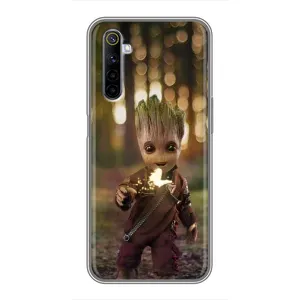 Чехол МАРВЕЛ для Реалми 6 (AlphaPrint) (I am Groot)