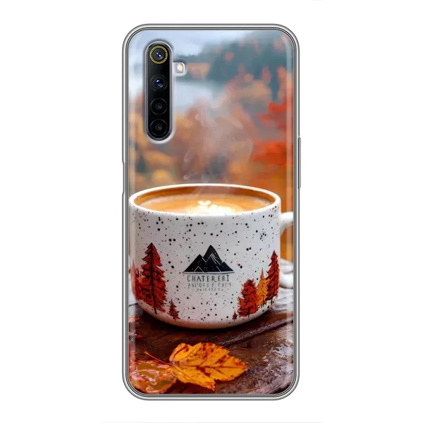 Чохол з принтом «Кава на природі» для Realme 6