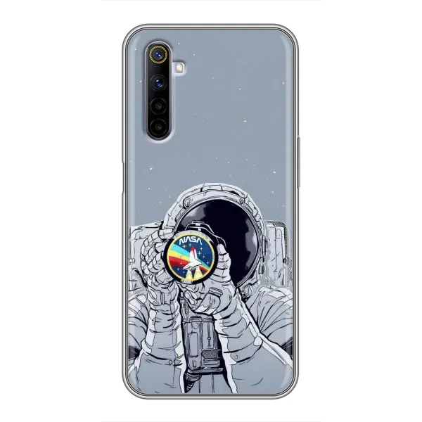 Чохол з принтом «Космонавт фото» для Realme 6